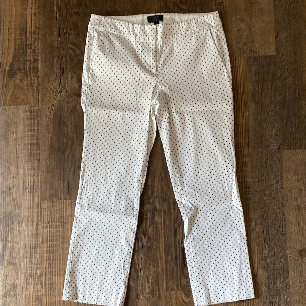 White Triangle Dot Pants
